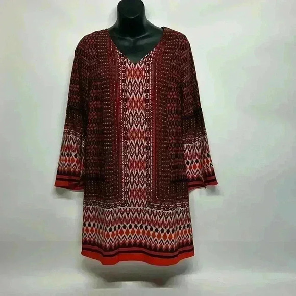 Guys are blue size extra small print dress - Picture 1 of 6